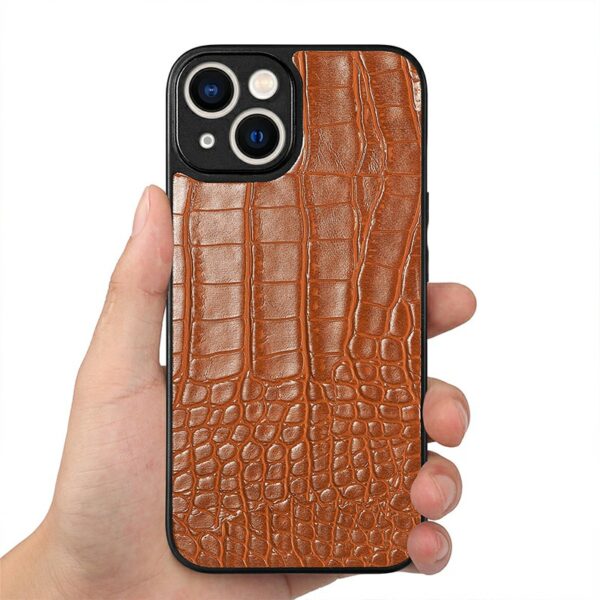 crocodile pattern tpu and pc phone case (8)