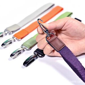 wholesale custom wrist strap lanyard with leather clip for iphone