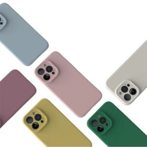 soft silicone phone case shockproof slim back cover with full camera protector for iphone