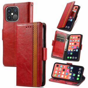 smooth pu leather magnetic wallet card case cover for iphone